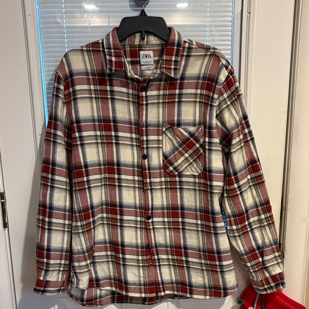 Zara Men’s Plaid Shirt size XL